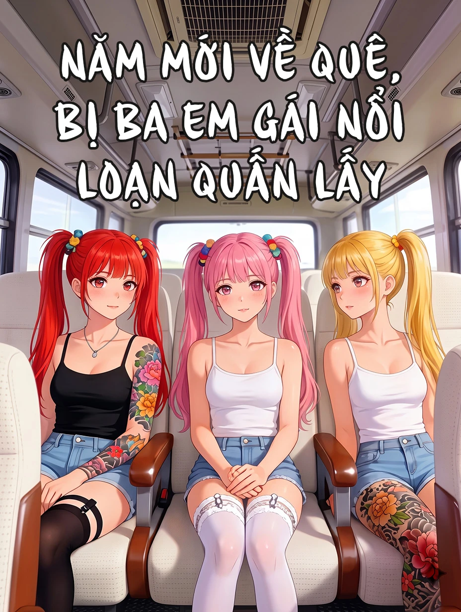 Năm Mới Về Quê, Bị Ba Em Gái Nổi Loạn Quấn Lấy